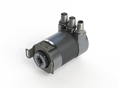 Afbeelding van een absolute draai-encoder uit de serie PS & PSM van Hohner Elektrotechnik GmbH in Duitsland