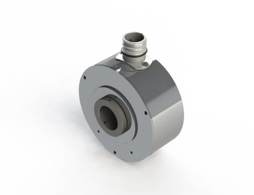 Afbeelding van een absolute draai-encoder uit de serie HWA 103 van Hohner Elektrotechnik GmbH in Duitsland