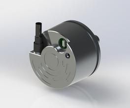 Abbildung eines Inkrementaldrehgebers der Serie PR 90 von Hohner Elektrotechnik GmbH aus Werne in Nordrhein-Westfalen