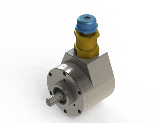 Illustration of an Ex- incremental rotary-encoder of the series RXL from Hohner Elektrotechnik GmbH in Germany