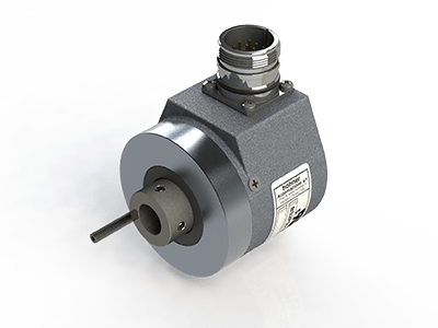 Afbeelding van een absolute draai-encoder uit de serie AS van Hohner Elektrotechnik GmbH in Duitsland