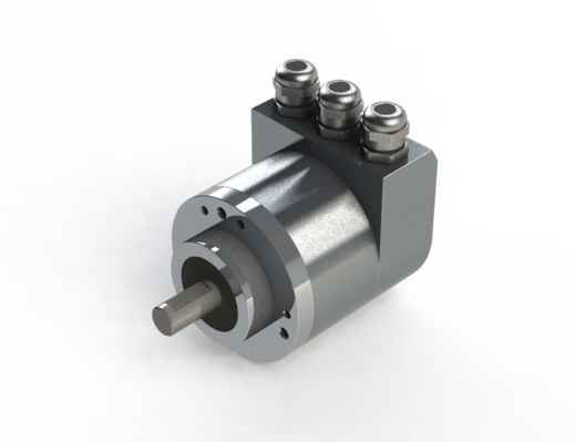 Afbeelding van een absolute draai-encoder uit de serie BC 58 van Hohner Elektrotechnik GmbH in Duitsland