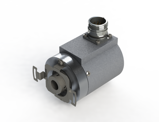 Abbildung eines Absolutdrehgebers der Serie MAS von Hohner Elektrotechnik GmbH aus Werne in Nordrhein-Westfalen