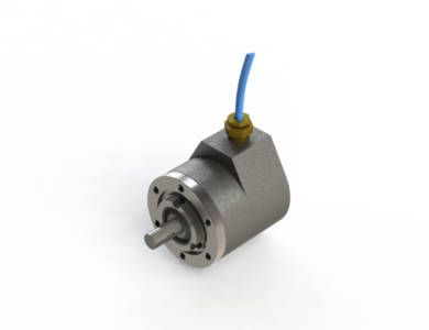 Illustration of an Ex- incremental rotary-encoder of the series IP 3000 from Hohner Elektrotechnik GmbH in Germany