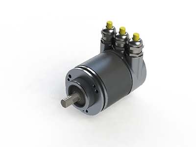 Afbeelding van een absolute draai-encoder uit de serie PS & PSM van Hohner Elektrotechnik GmbH in Duitsland