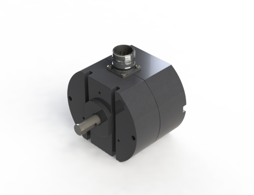 Afbeelding van een absolute draai-encoder uit de serie 70 - 140 van Hohner Elektrotechnik GmbH in Duitsland