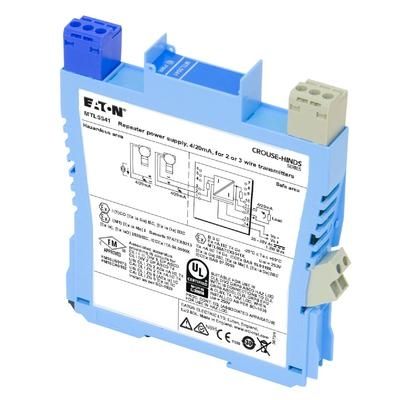 Illustratie van een galvanische isolator uit de serie MTL4541/S van Hohner Elektrotechnik GmbH in Duitsland